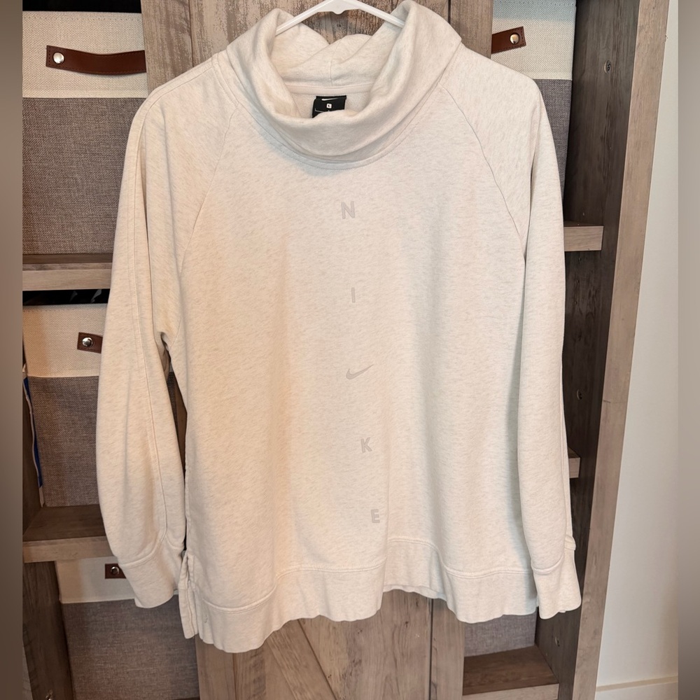 *SOLD* Nike Off-White Cowl Neck Pullover